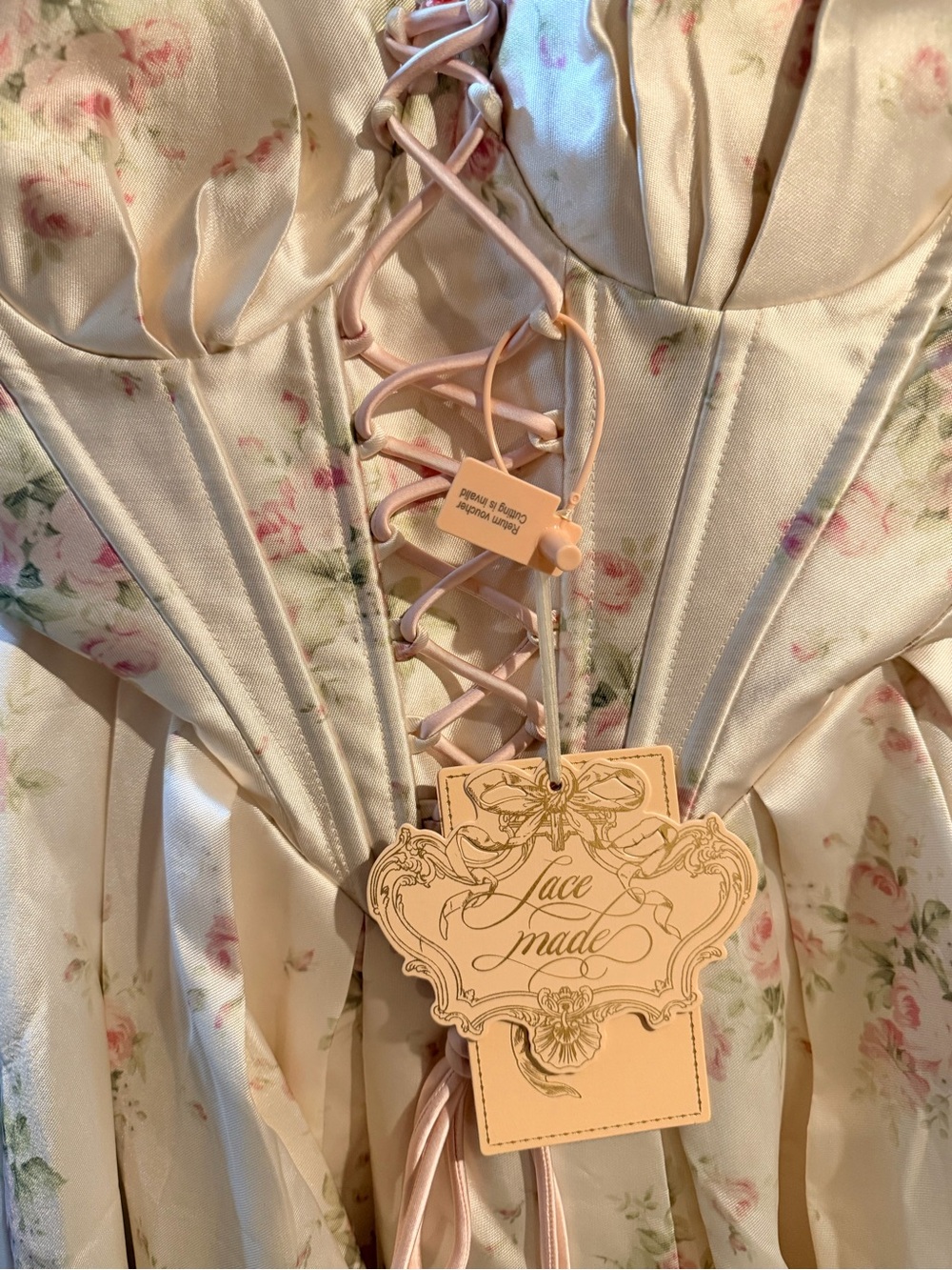 LaceMade Love Flowers Corset Dress - Picture 6 of 8